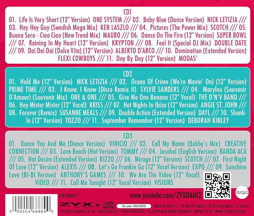 VARIOUS ARTISTS - Zyx Italo Disco Collectio - Amazon.com Music